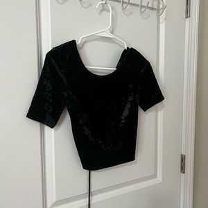 Velvet Kendall and Kylie Crop Top